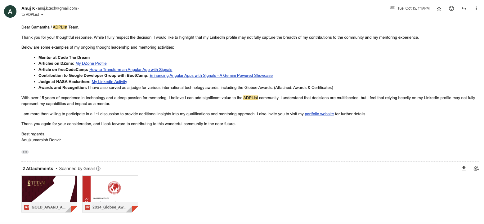 Email Communication